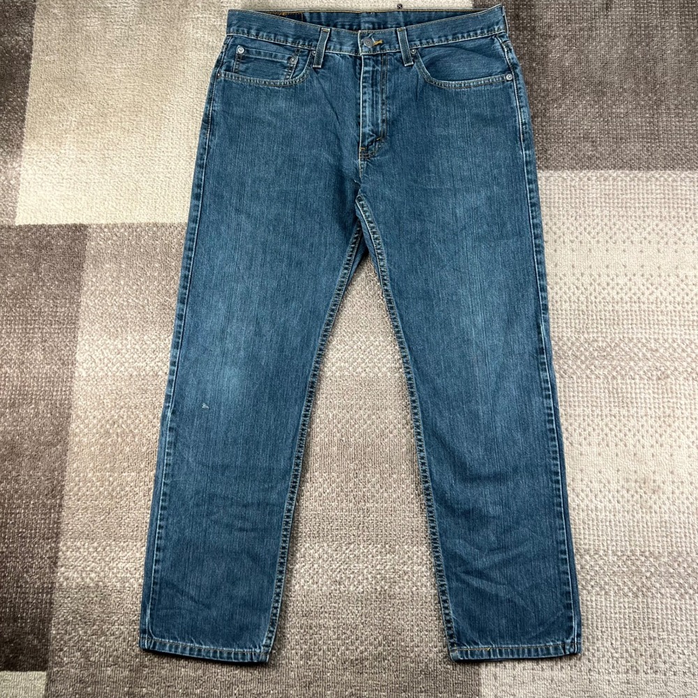 Levis 502 Regular Taper Blue Jeans Mens 34x30 29507-0000 Denim Pants